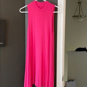 Pink t-shirt dress